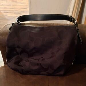 Coach Black Signature Shoulder Bag